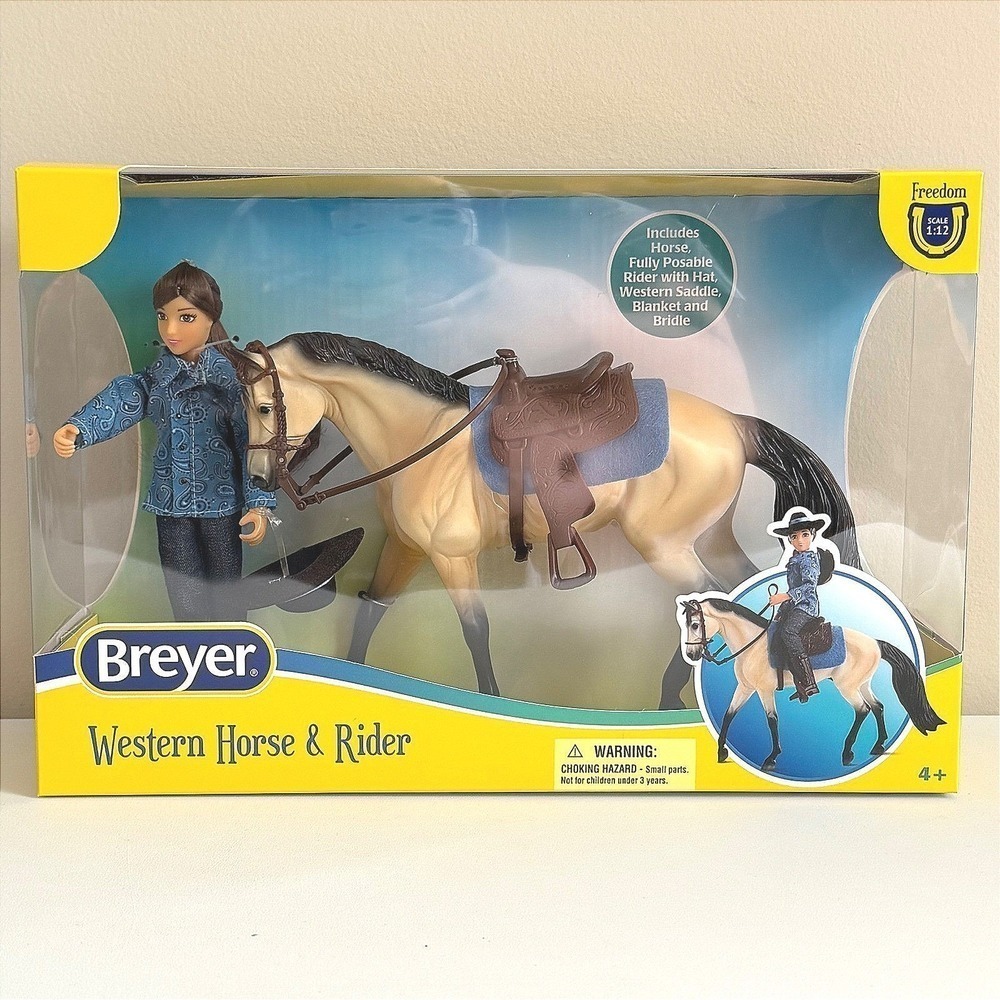 Breyer Freedom Series Mesquite & Mackenzie Western Horse and Rider Set 61155 NEW